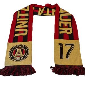 Ruffneck Scarves Atlanta United FC Red Black MLS Scarf Divide & Conquer 17